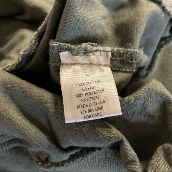 Outer Edge Women L LARGE Jacket Full Zip Pockets Distressed Lightweight Adult - Picture 8 of 11